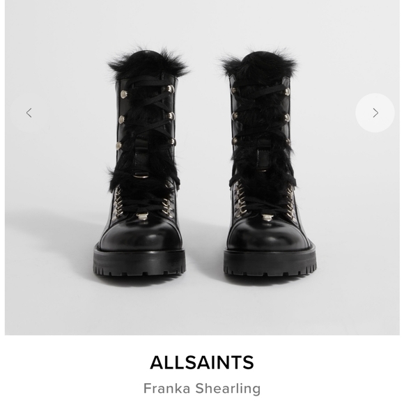 Like New! All Saints Franka Shearling Boots size 36 - Picture 4 of 14
